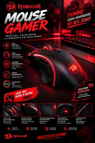 Mouse Gamer Redragon Griffin