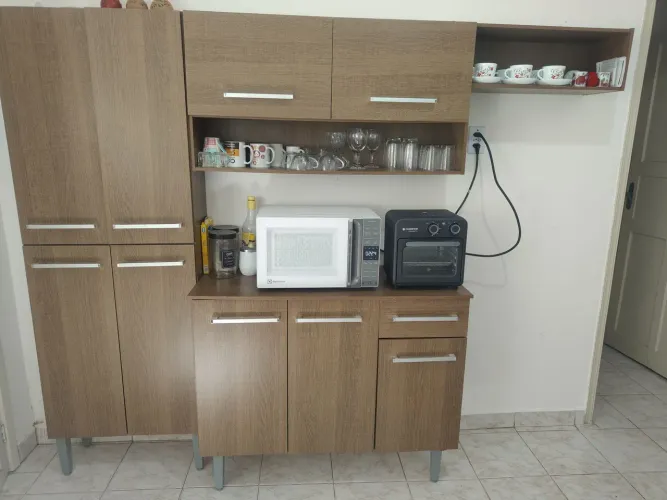 Cozinha Compacta Madesa Emilly Pop - Rustic/Marrom