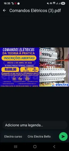 CURSO DE COMANDOS ELÉTRICOS.  MADUREIRA 