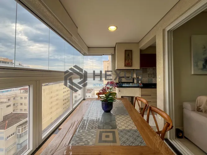 Apartamento com varanda gourmet vista mar e lazer na beira mar da Praia nas Pitangueiras,