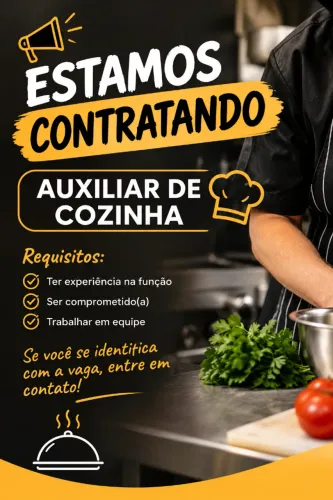 VAGA AUXILIAR DE COZINHA