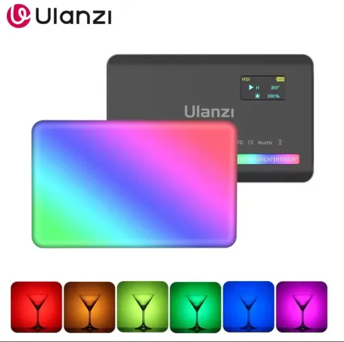 Ulanzi VL120 RGB Luz LED Portatil para Foto Video e Criacao de Conteudo