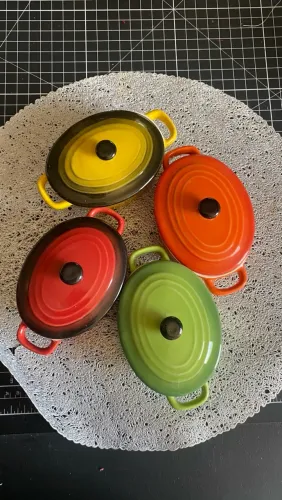 Kit 4 panelinhas de cerâmica