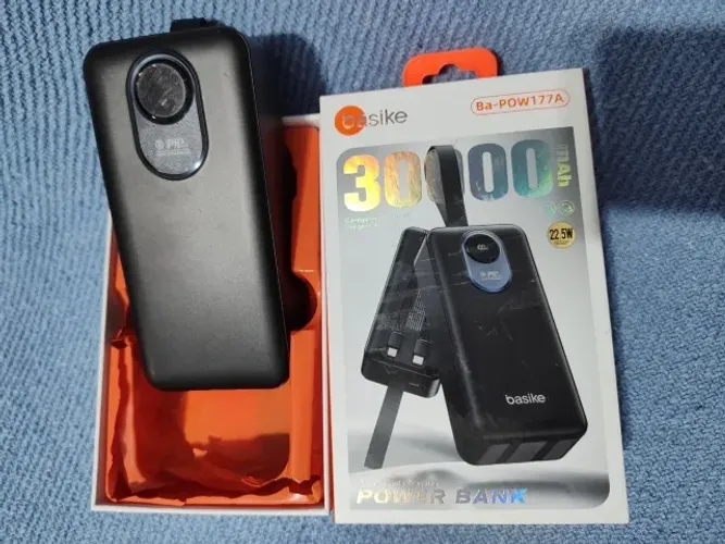 Power Bank Basike Portátil 30.000mah 22.5W Carregador Portátil BA-POW177A