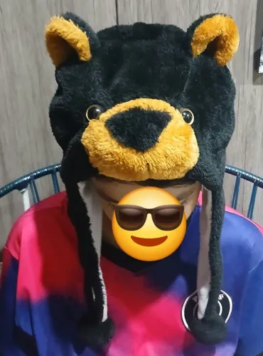 Chapéu em formato de Urso