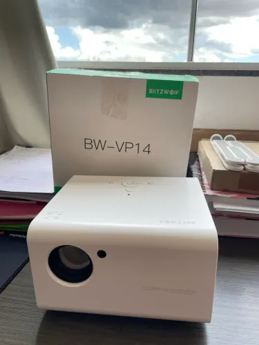 Projetor Blitzwolf Bw-vp14 Wifi 6000 Lumens Fullhd Branco