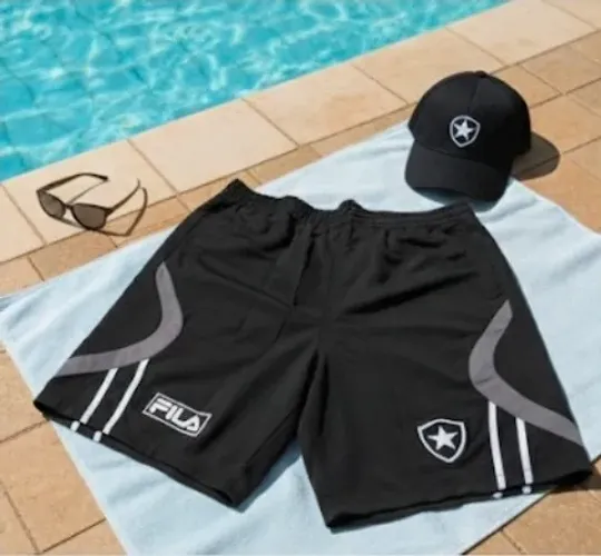 Bermuda Premium Botafogo Preta Fila 2010/11 G