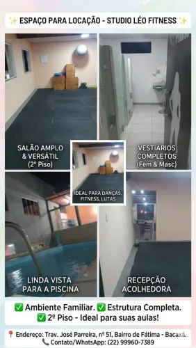 Aluga - se espaço para aulas e treinos 