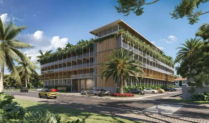 PORTO DE GALINHAS - Flat com 22 m² 1 suíte, condomínio com piscina e academia