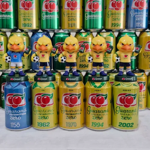 Kit 5 Canarinhos e 5 Latas de Guaraná Antárctica Zero 350ml