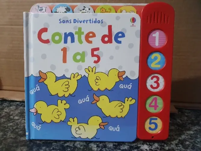 Livro Interativo Conte de 1 a 5 : Sons divertidos