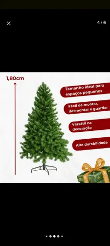 Arvore de Natal 1,80 usada