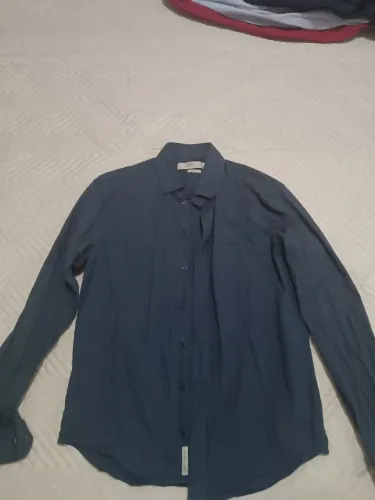 Camisa social Azul Hangar 33 slim fit Tam. M/3
