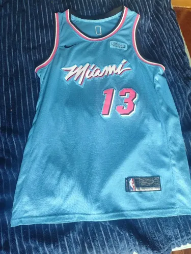 Camisa Jersey Regata Baskette Miami Heats City Edition Adebayo 13 épica versão .