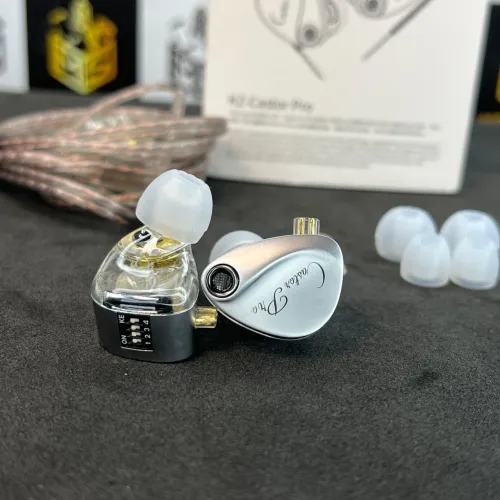 Fone KZ Castor Pro Hi-Fi Dual Driver com 4 Ajustes de Som