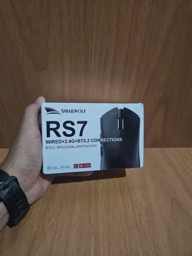 Mouse smailwolf rs7 Branco Novo