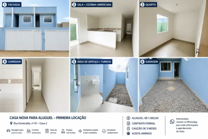  CASA PARA ALUGUEL
