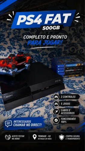 PS4 FAT BOM ESTADO