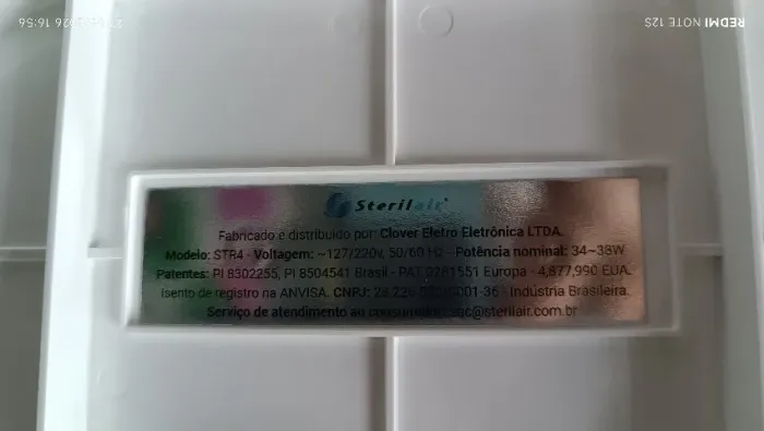 Purificador de ar STERILAIR bivolt