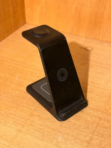 Base Carregador Sem Fio 3 Em 1 Para Celular Relógio Fone