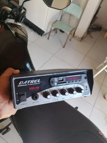 Amplificador de som novo e barato