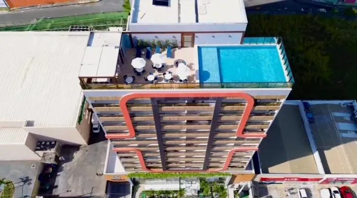 lindo studio SMART CONVENÇÕES vista mar, vai andando para praia, centro de convenções e no
