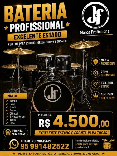 BATERIA COMPLETA PROFISSIONAL