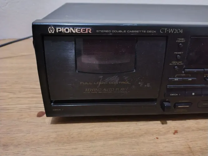 Frete grátis 10x iguais Pioneer CTW204 Double Tape Deck Toca Fitas Duplo Digital Excelente