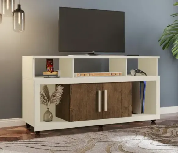 (PRODUTO NOVO) Rack Star Off White/Canela