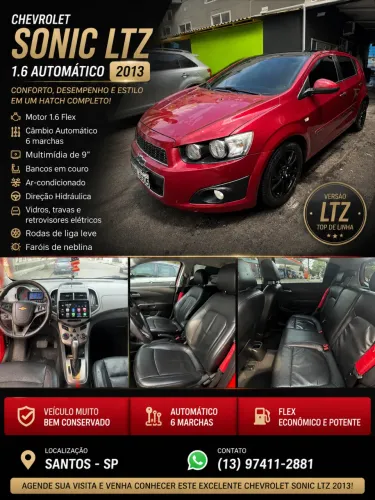 Chevrolet Sonic HB LTZ 1.6 16V Flexpower 5P Aut. 2013