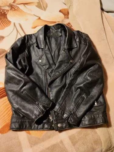 Jaqueta de couro vintage