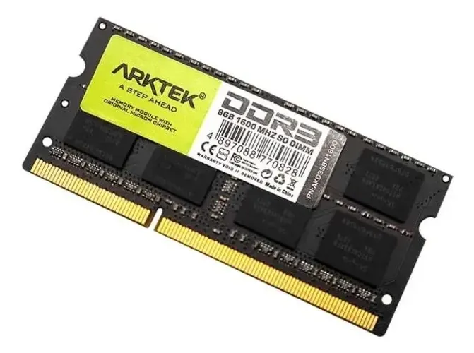Memória Ram 1600mhz 8gb 1600mhz Arktek Akd3s8n1600 Notebook