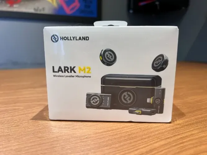 Microfone Hollyland Lark M2 (Combo) Câmera e celular Duo Sem Fio? Profissional, Compacto e
