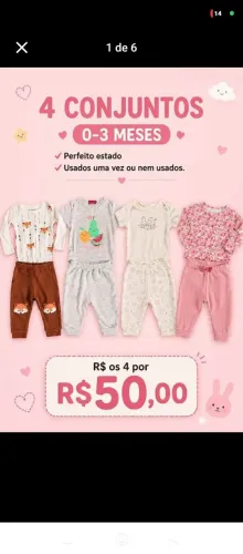 Lote conjunto 0-3 meses