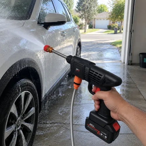 Lavadora de Alta Pressão Portátil 48V | 2 Baterias | Maleta | Nova
