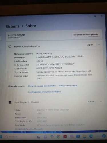 Notebook Samsung