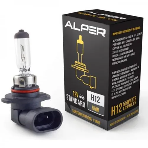 Lâmpada Farol H12 55w 12v Halógena Original Ford Edge Alper