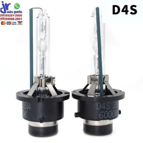 Par Lâmpada Automotiva Xênon D4R PK32d-6 Luz Branca 4300K 35W 12V Reposição
