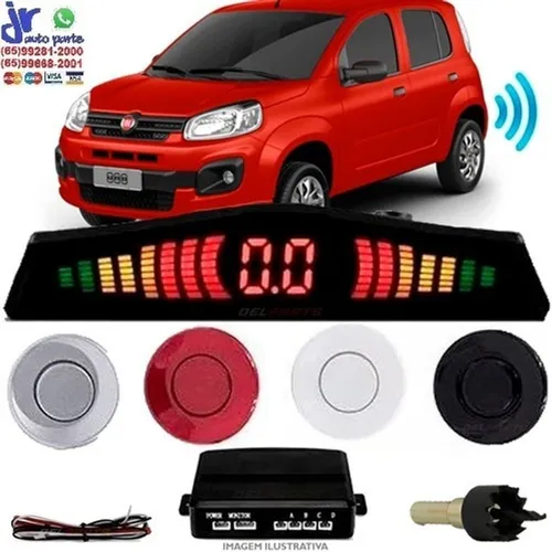 Sensor de estacionamento ré Preto