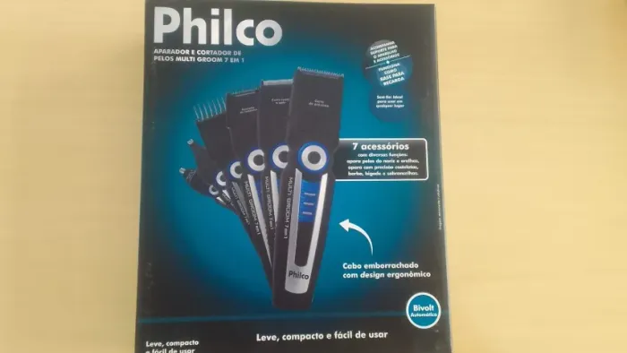 Aparador e Cortador de pelos Philco mult groom 7 em 1 