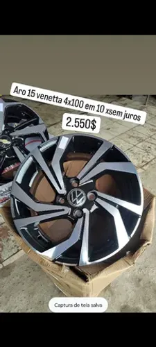 Aro 15 lançamento polo higline furacão 4x100<br>Em 10 x sem juros 