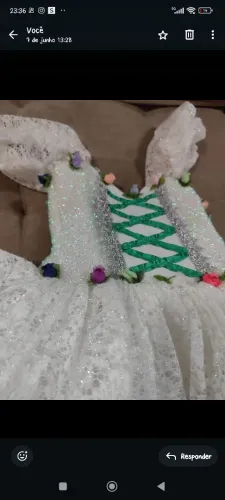 Noiva de festa junina Vestido princesa, bem rodado Tam 4/5