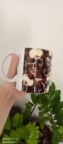 Caneca Personalizada Caveira/ Rock
