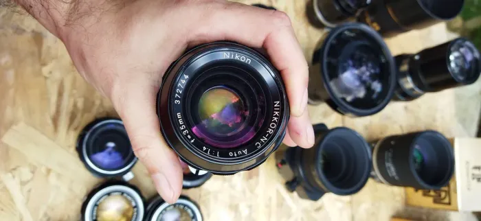 Lente Nikon Nikkor-NC Auto 1:1.4 f=35mm