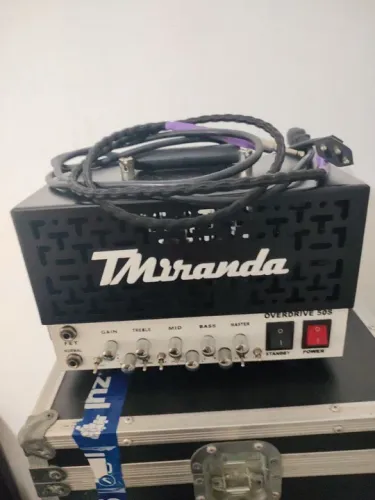 Amp T Miranda Overdrive com Flight Case e gabinete Rox Stage 2x12 Celestion V30 