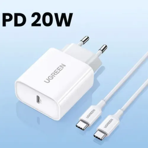 Carregador USB C Ugreen 20w para iPhone 15 16