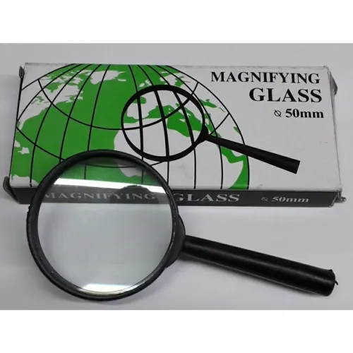 Lupa de mão lente de aumento com zoom até 50mm para leitura,