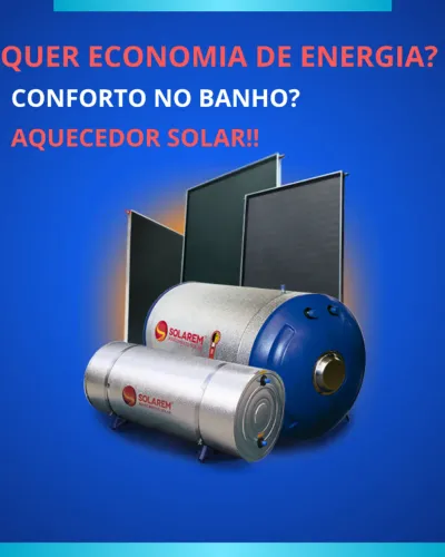 Aquecedor solar novo com garantia e instalado!