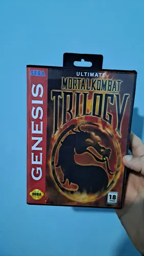 Mortal Kombat trilogy caixa pra cartucho 
