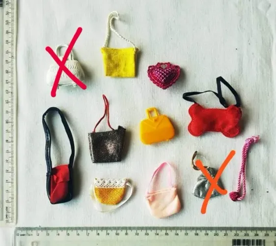 Brinquedos - Bolsinhas de Bonecas (Barbie e Outras Variadas) - Estrela e Mattel - Anos 90 